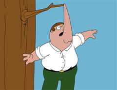 Peter Griffin Hanging by His Lip